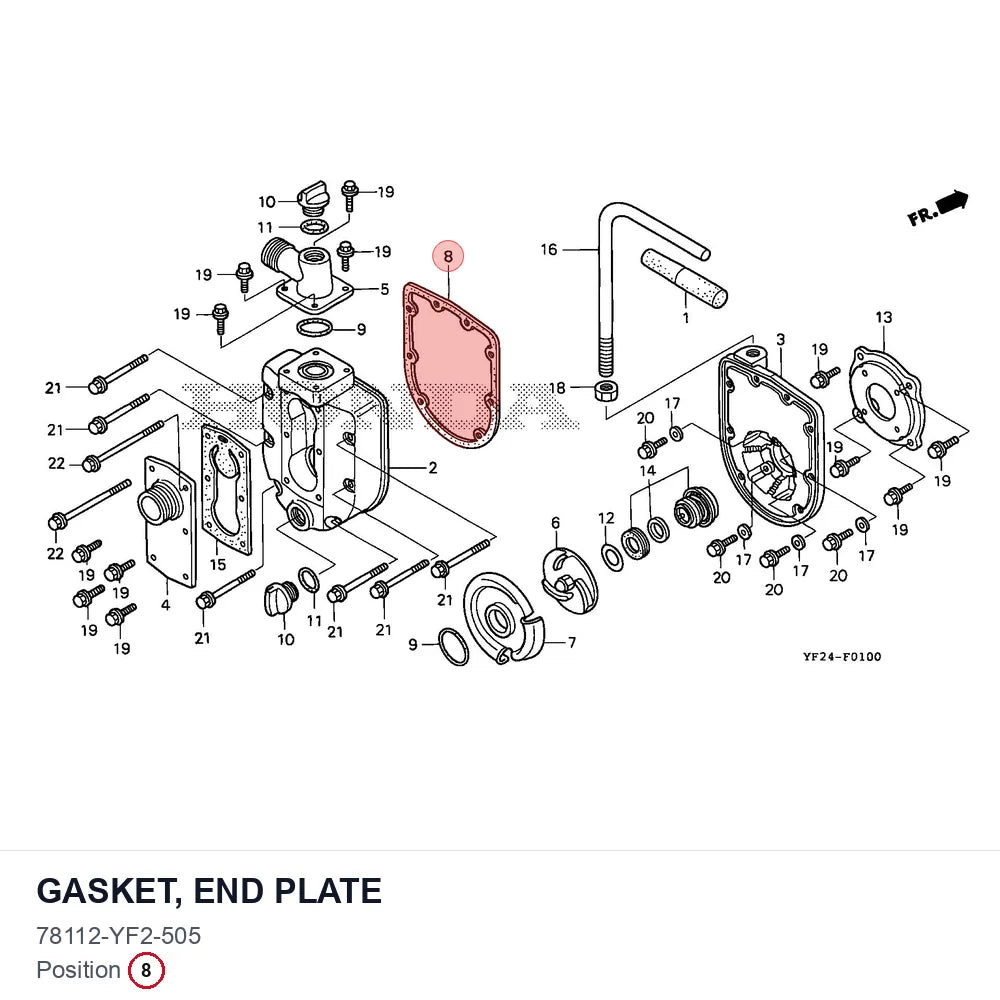 GASKET, END PLATE