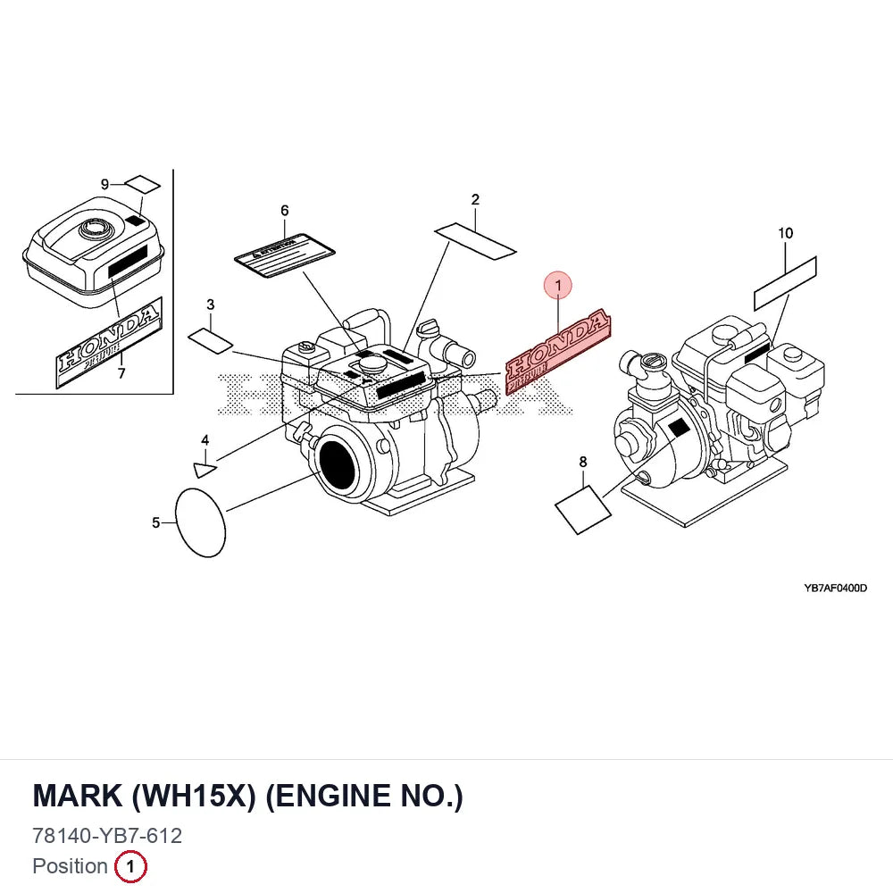 MARK (WH15X) (ENGINE NO.)