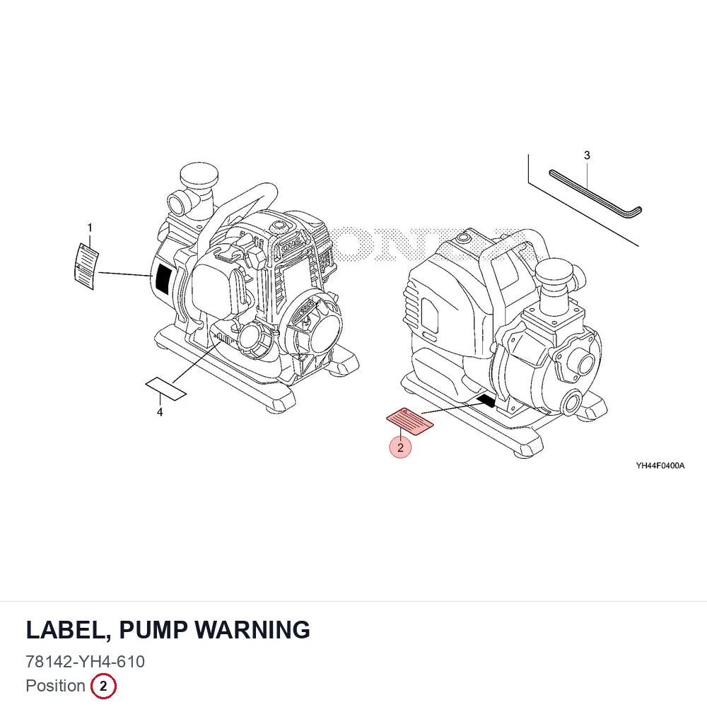 LABEL, PUMP WARNING