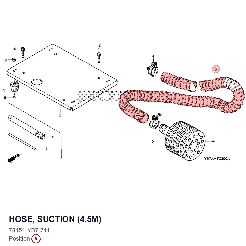 HOSE, SUCTION (4.5M)