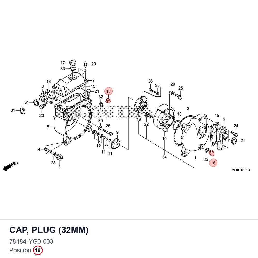 CAP, PLUG (32MM)