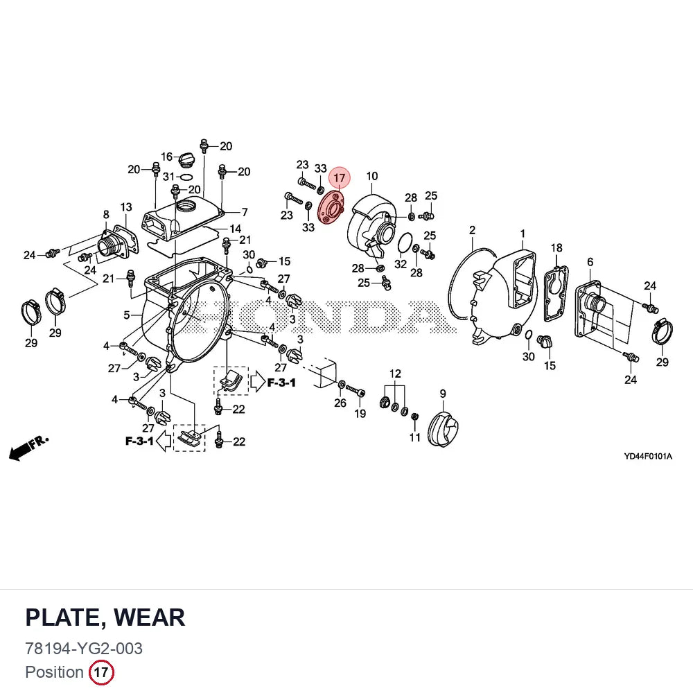 PLATE, WEAR