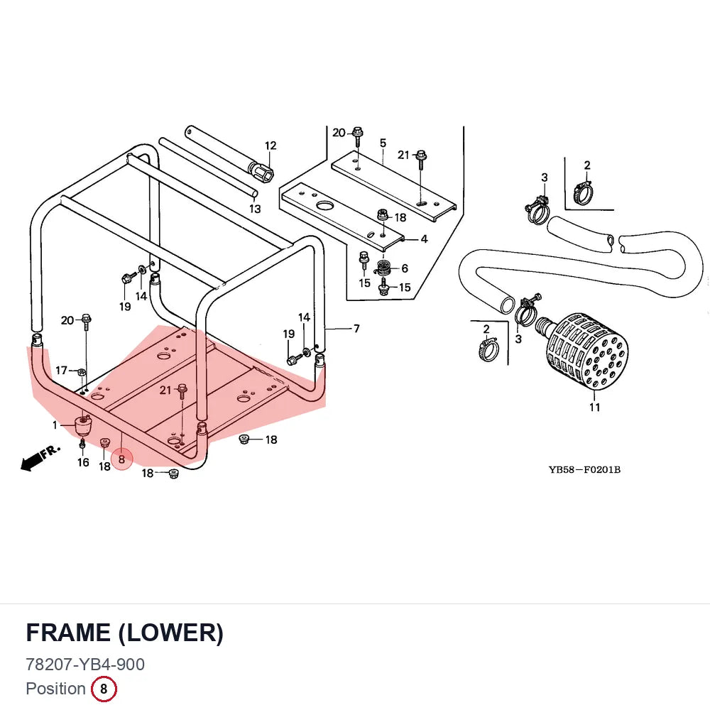 FRAME (LOWER)