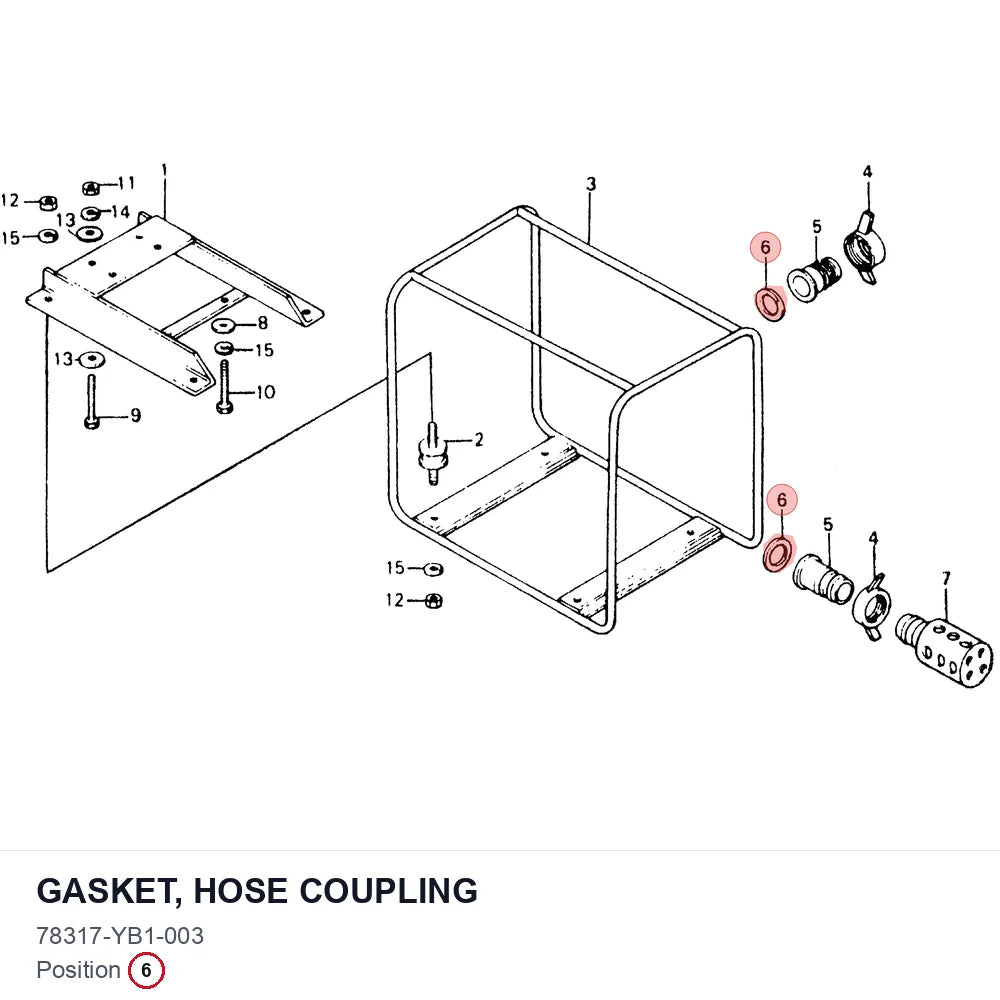 GASKET, HOSE COUPLING