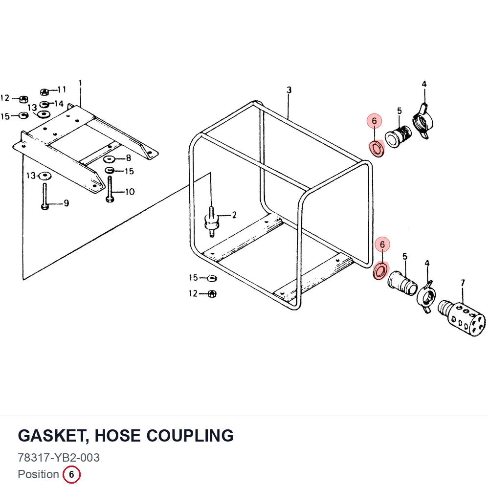 GASKET, HOSE COUPLING
