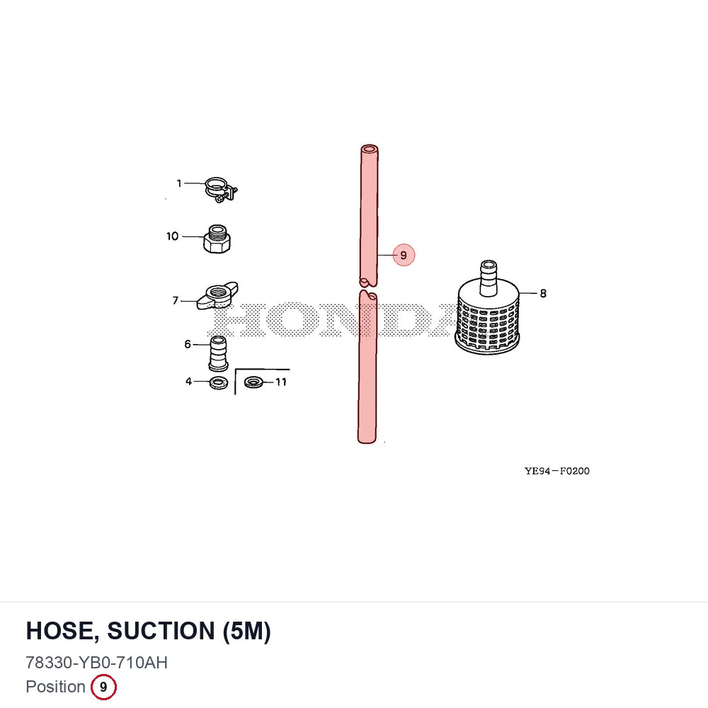 HOSE, SUCTION (5M)