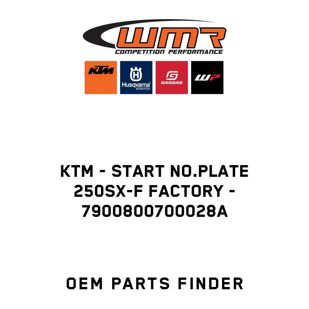 START NO.PLATE 250SX-F FACTORY