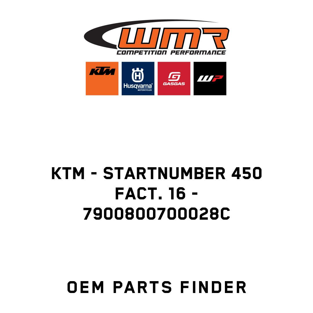 STARTNUMBER 450 FACT. 16