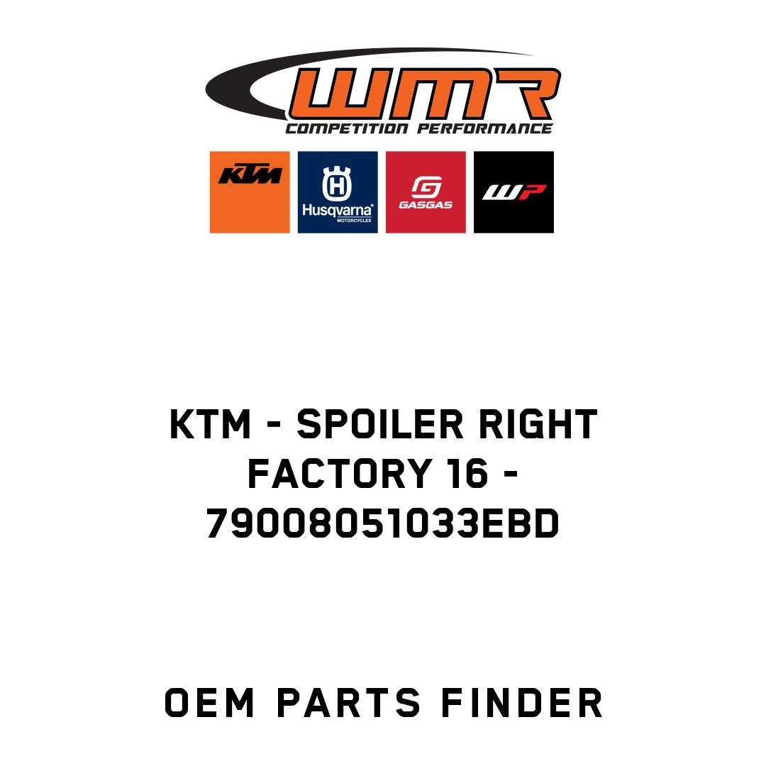SPOILER RIGHT FACTORY 16