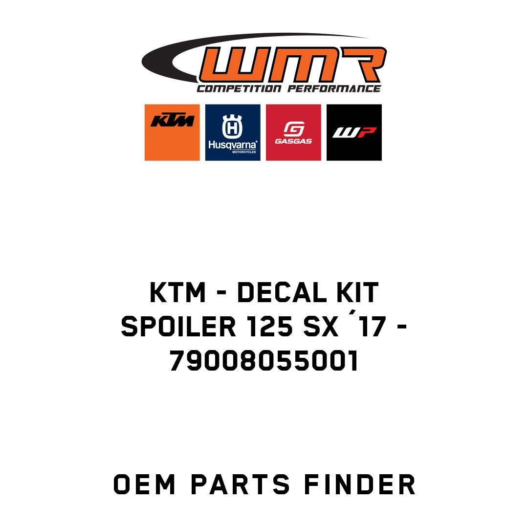 DECAL KIT SPOILER 125 SX ´17