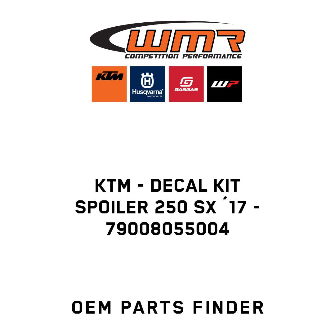 DECAL KIT SPOILER 250 SX ´17