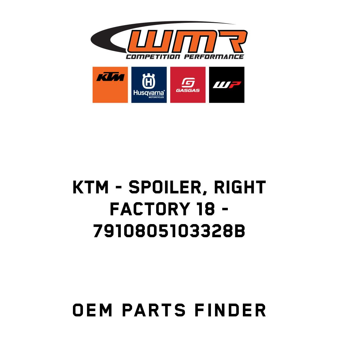 Spoiler, right factory 18