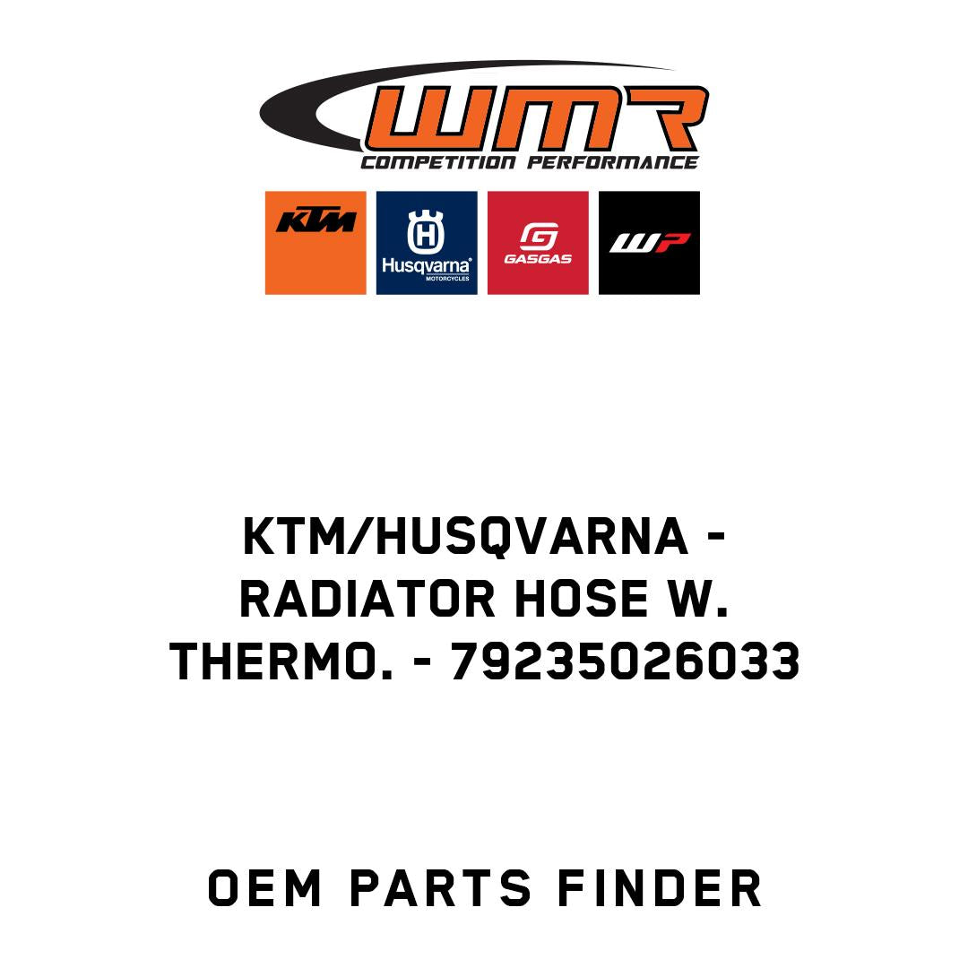 RADIATOR HOSE W. THERMO.