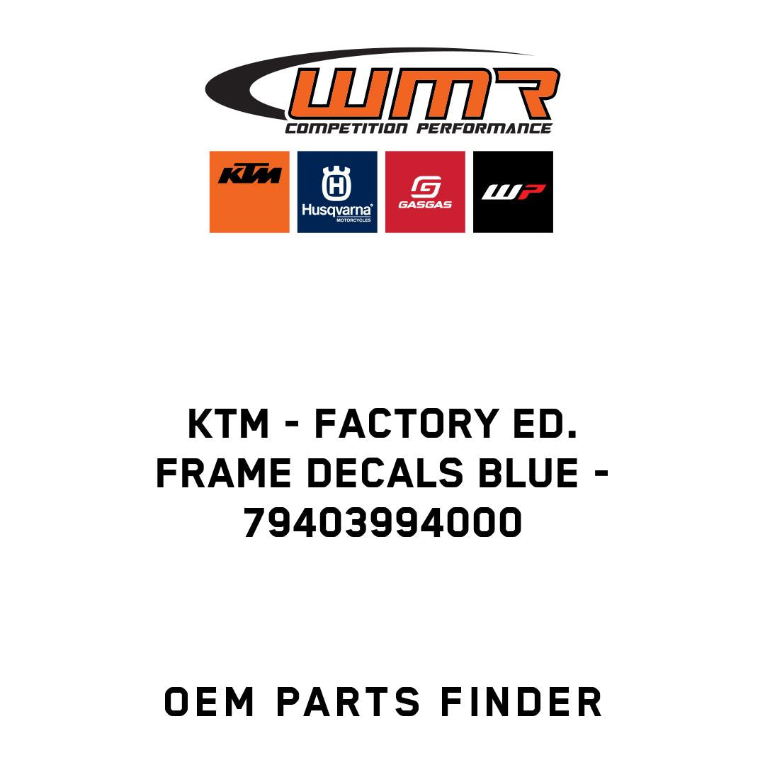 FACTORY ED. FRAME DECALS BLUE