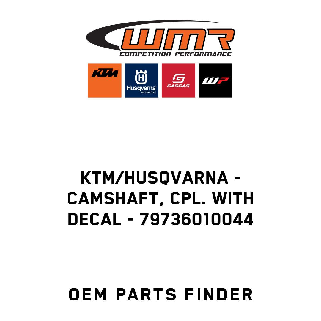 Camshaft, cpl. with decal