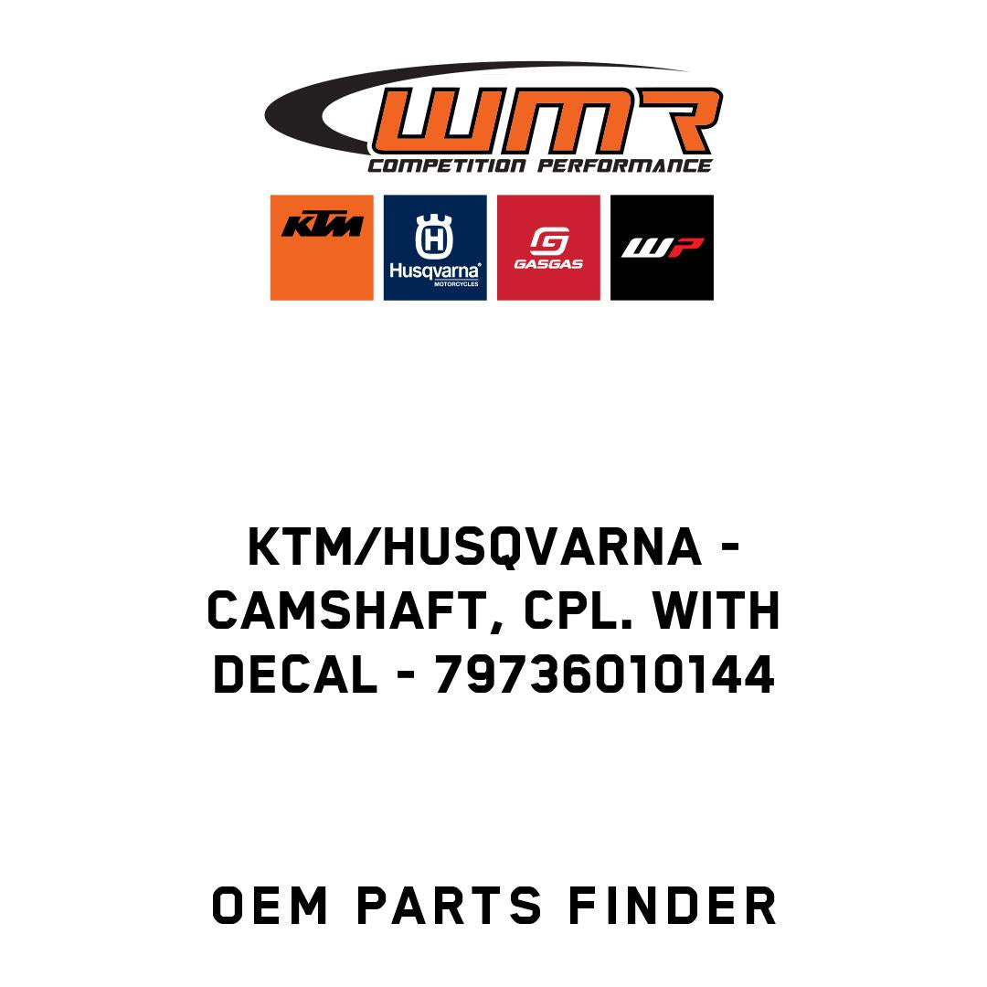 Camshaft, cpl. with decal