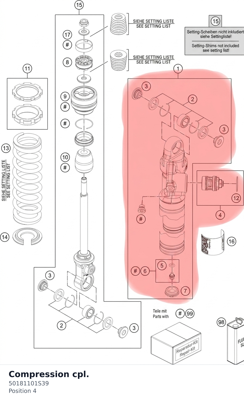 Diagram preview: Compression cpl. (50181101S39)