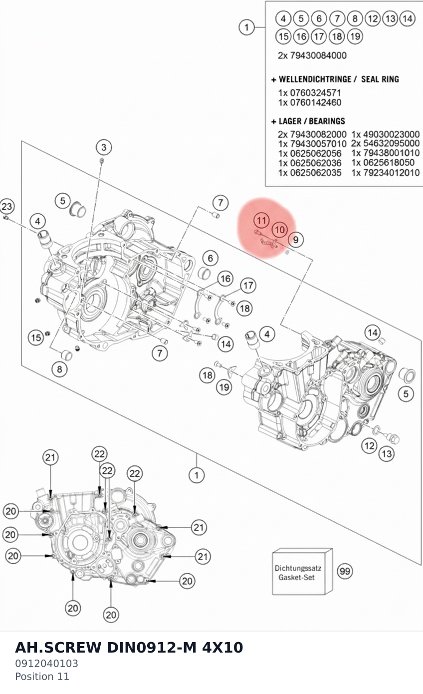 Diagram preview: AH.SCREW DIN0912-M 4X10 (0912040103)
