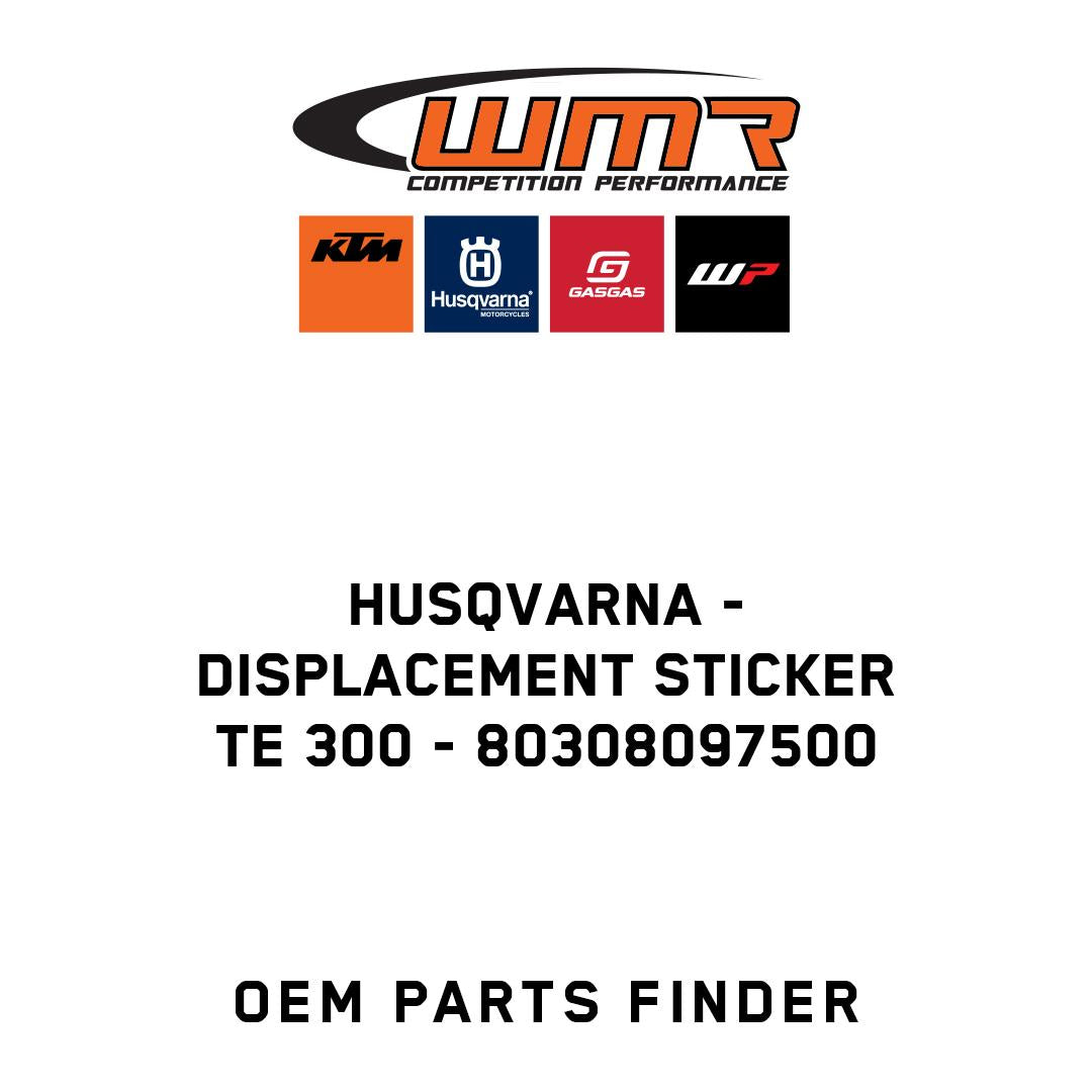DISPLACEMENT STICKER TE 300