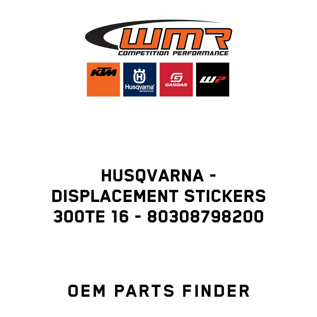 DISPLACEMENT STICKERS 300TE 16