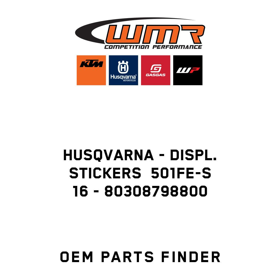 DISPL. STICKERS  501FE-S    16