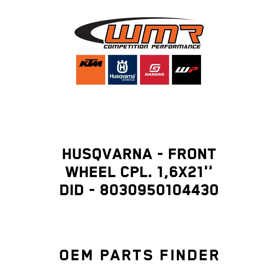 FRONT WHEEL CPL. 1,6X21'' DID