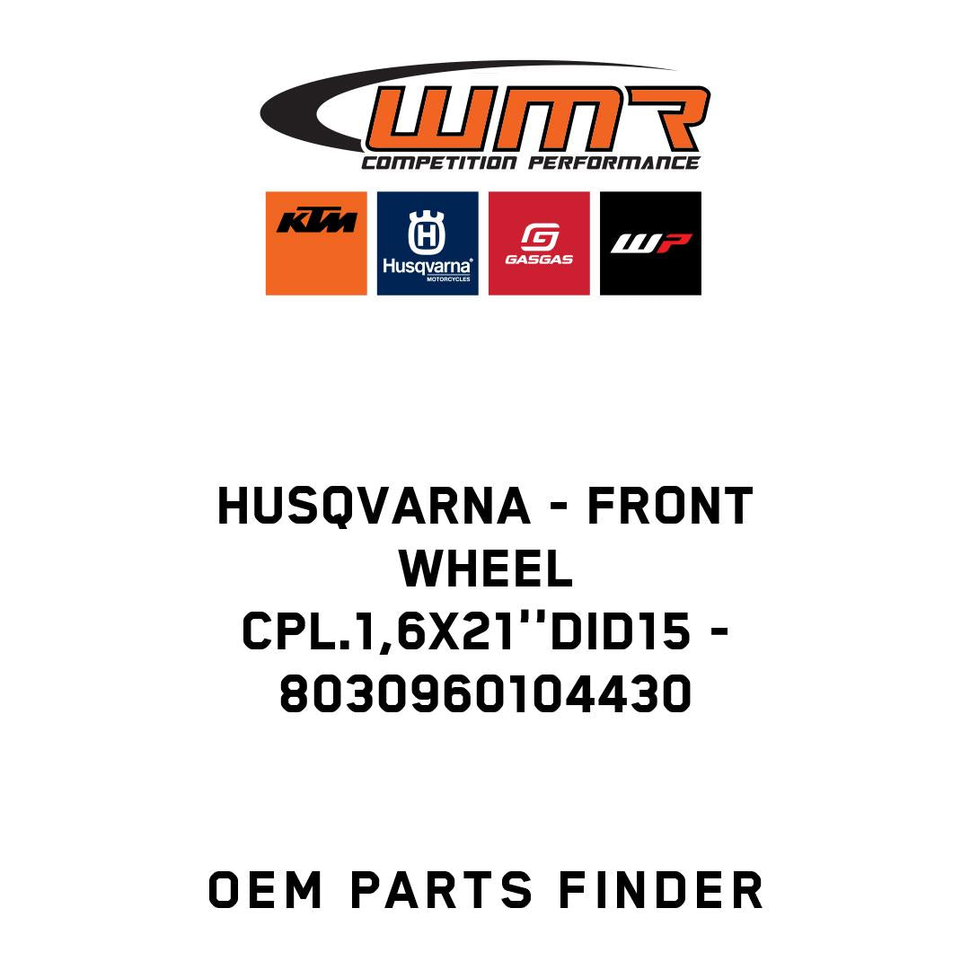 FRONT WHEEL CPL.1,6X21''DID15