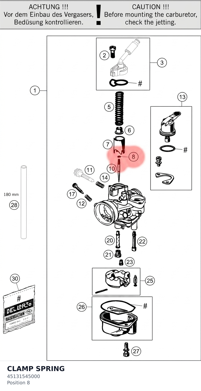 Diagram preview: CLAMP SPRING (45131545000)