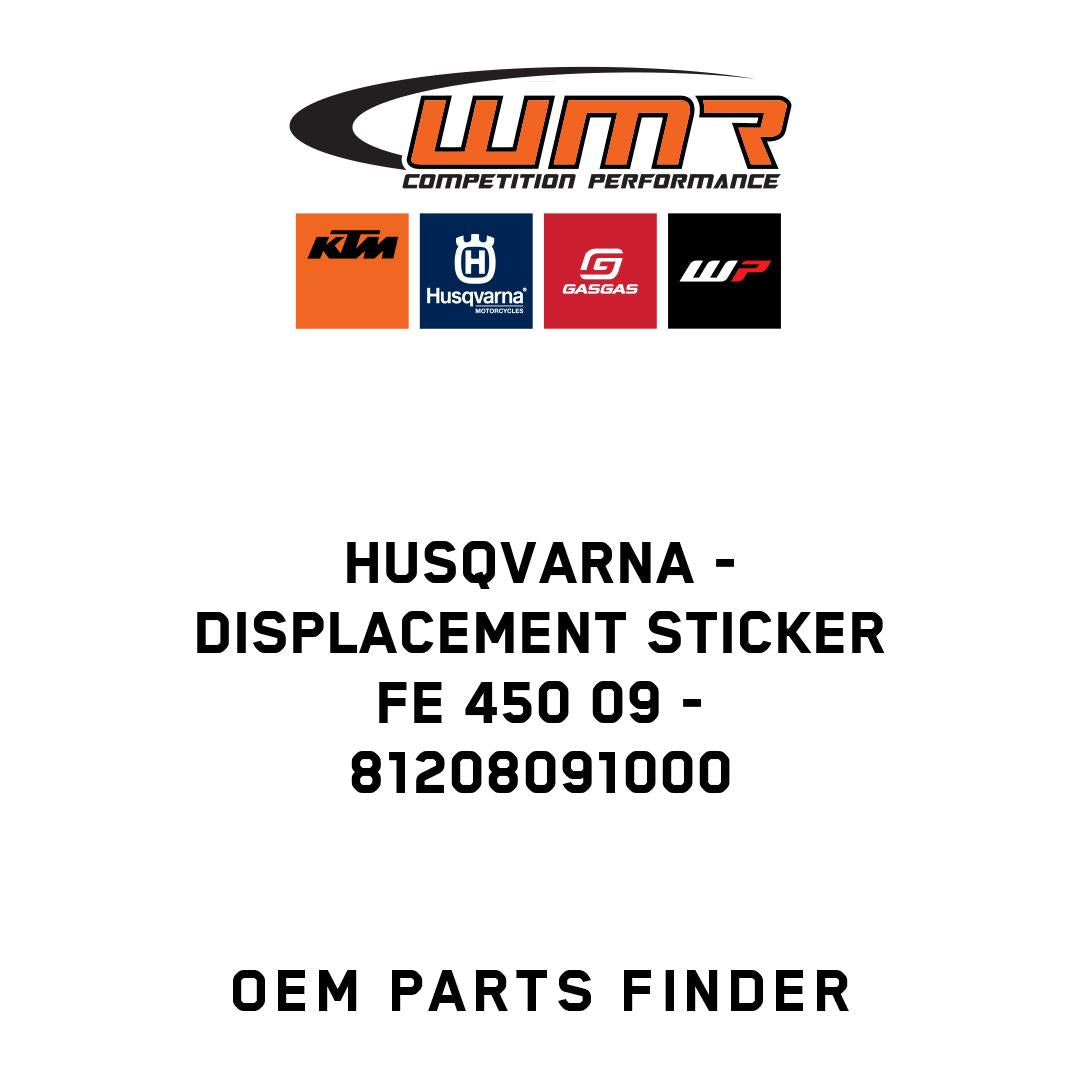 DISPLACEMENT STICKER FE 450 09