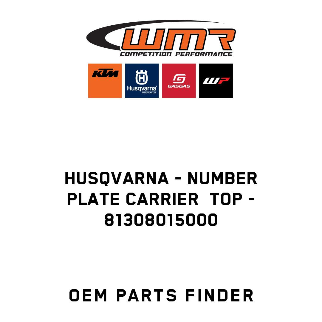 NUMBER PLATE CARRIER  TOP