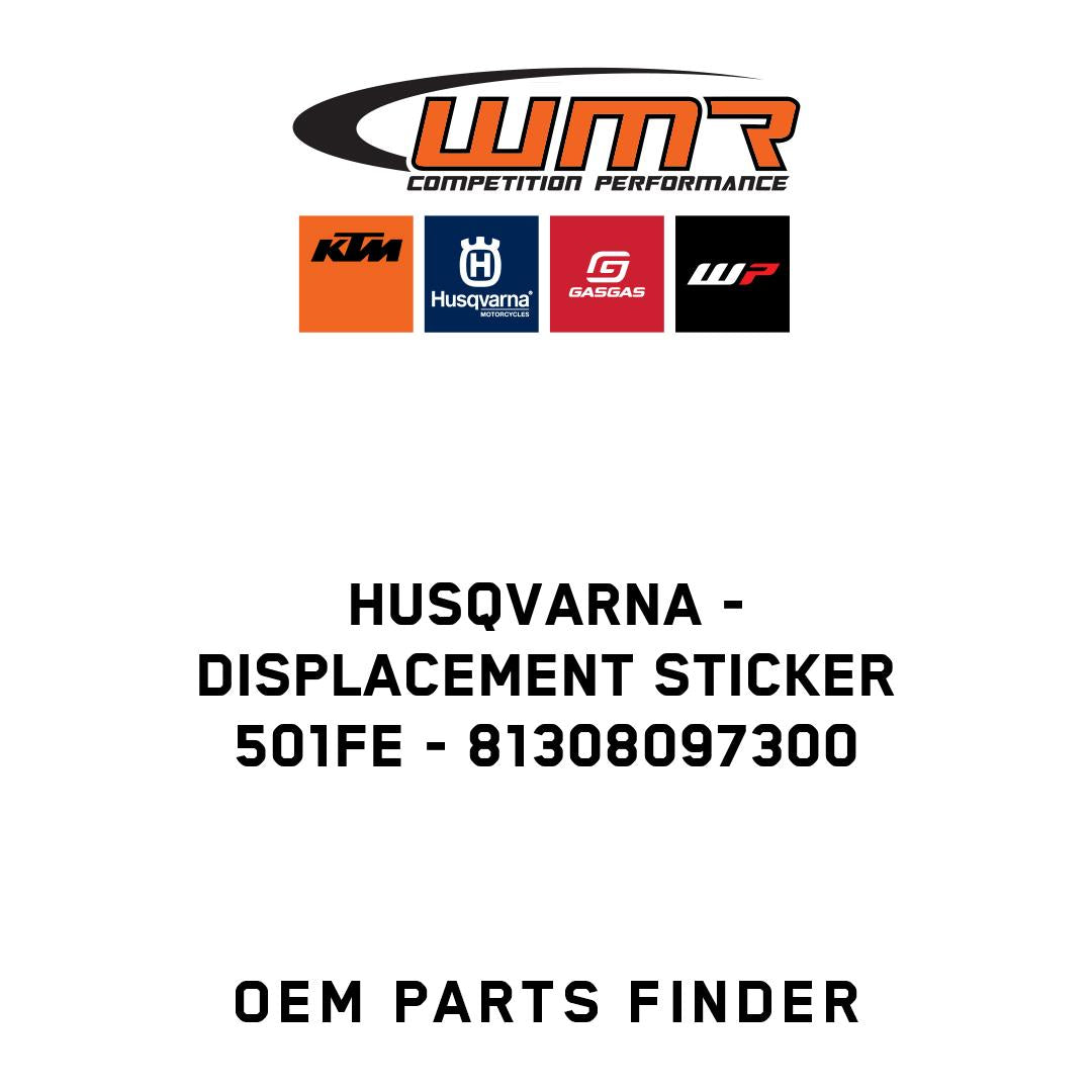 DISPLACEMENT STICKER 501FE