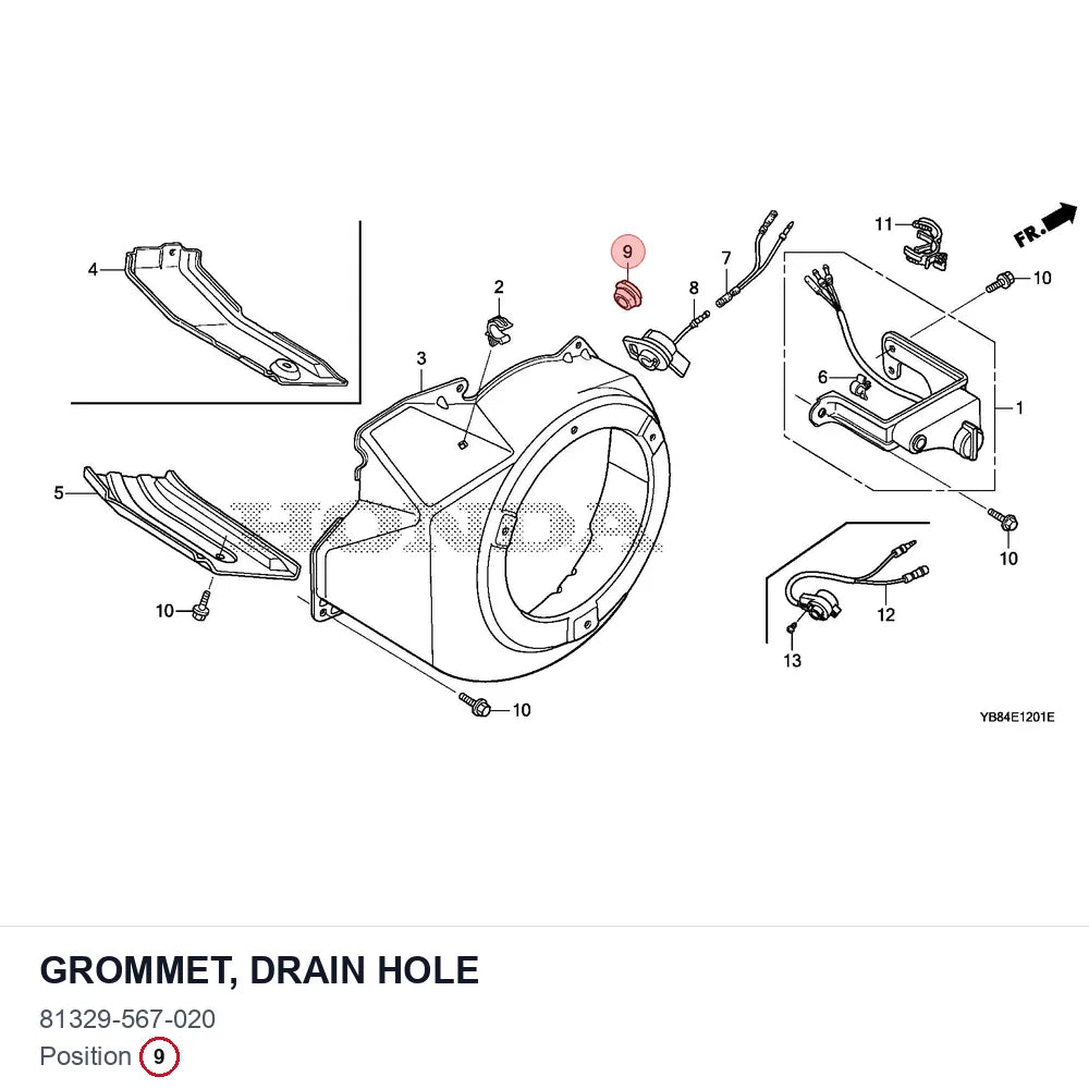 GROMMET, DRAIN HOLE