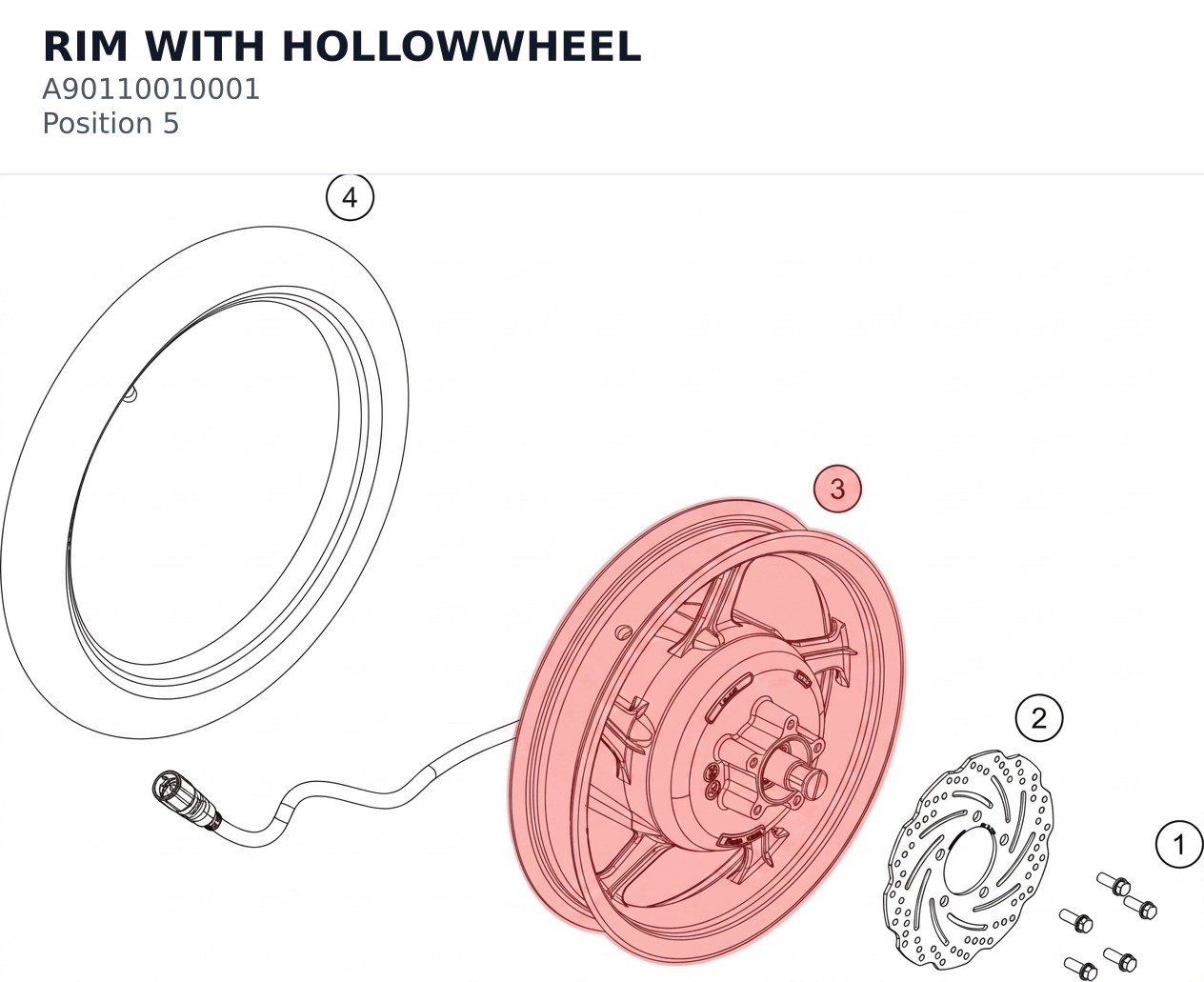 Diagram preview: RIM WITH HOLLOWWHEEL (A90110010001)