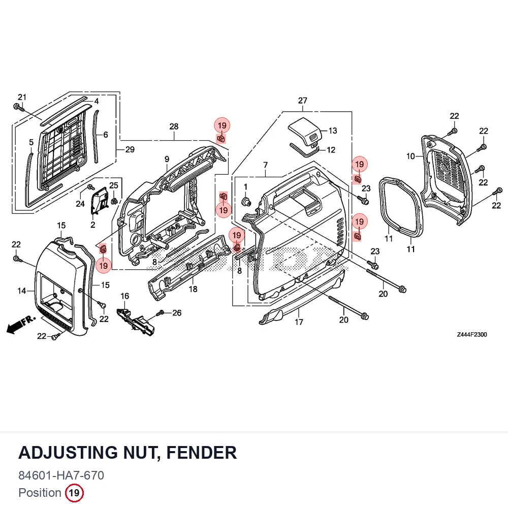 Adjusting Nut, Fender