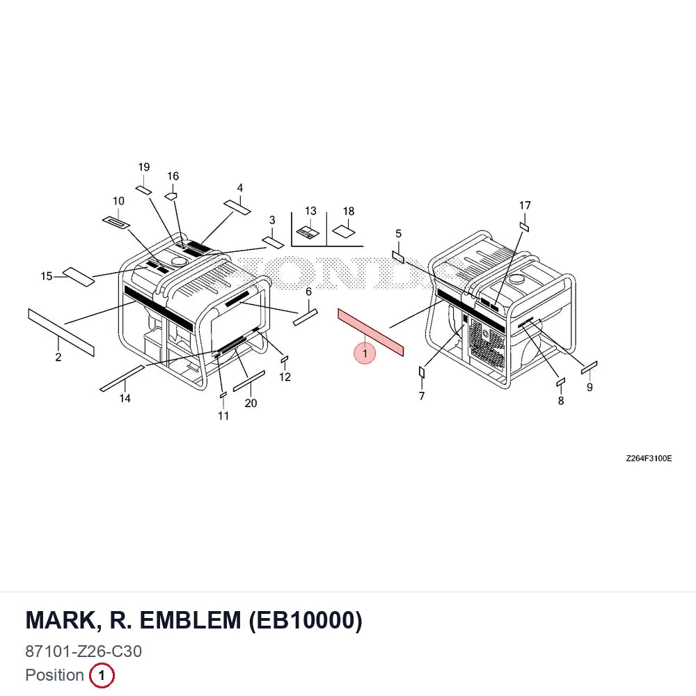 MARK, R. EMBLEM (EB10000)