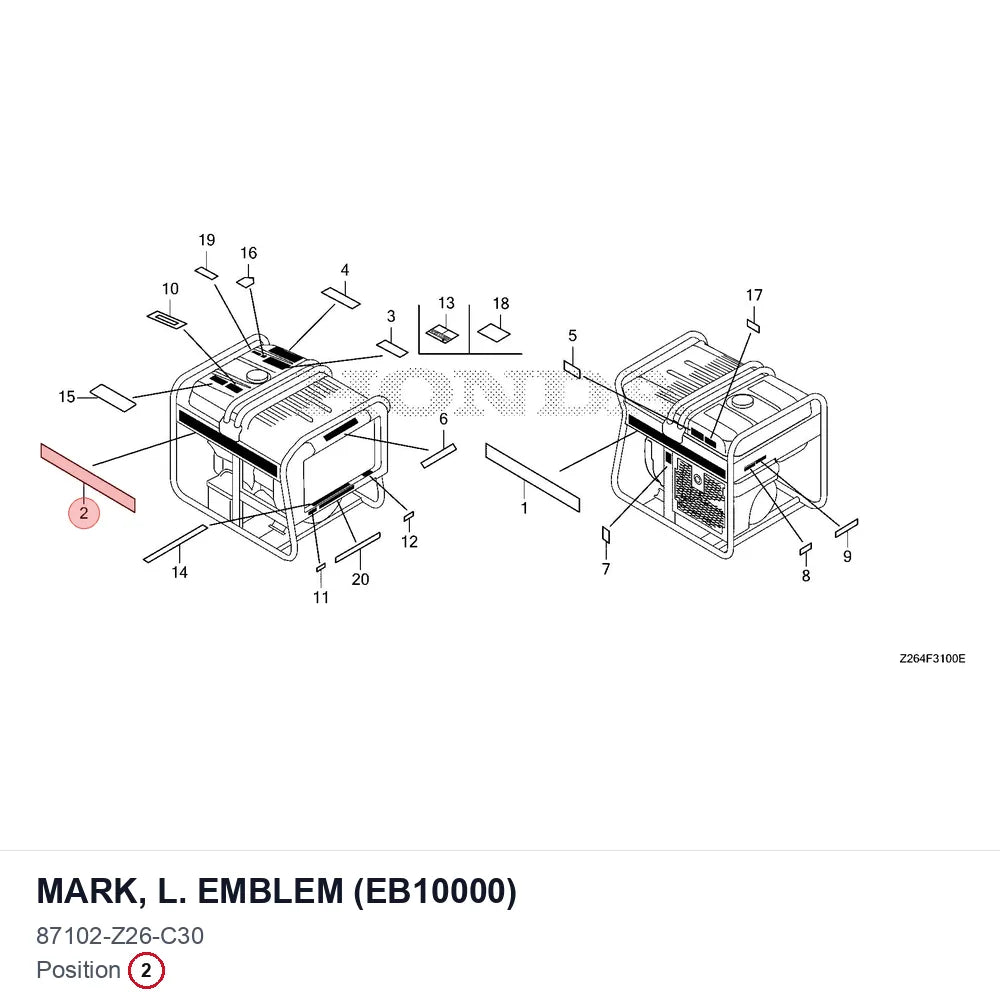 MARK, L. EMBLEM (EB10000)
