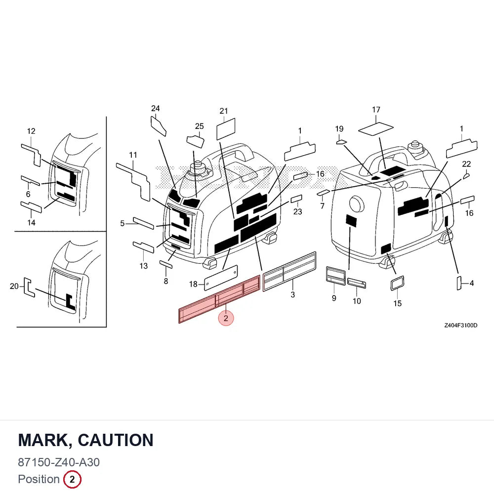 MARK, CAUTION