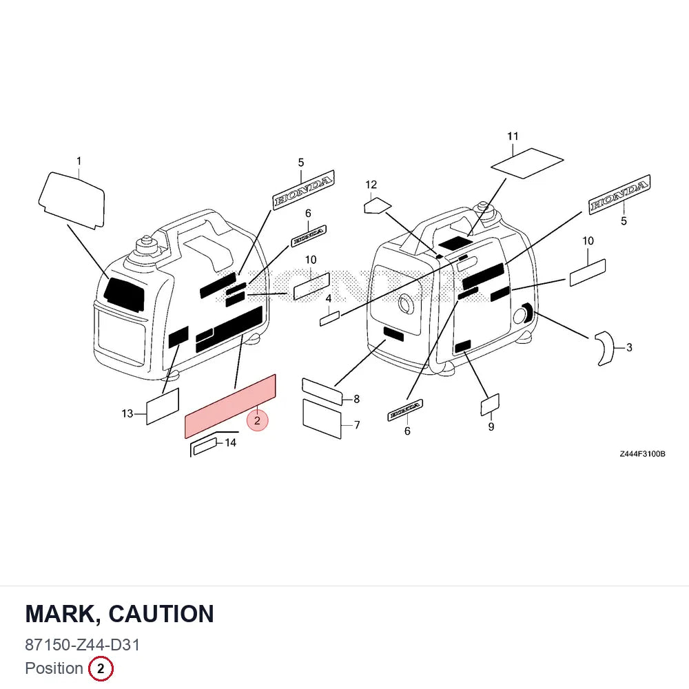 MARK, CAUTION