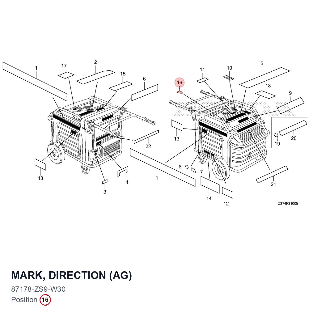 MARK, DIRECTION (AG)