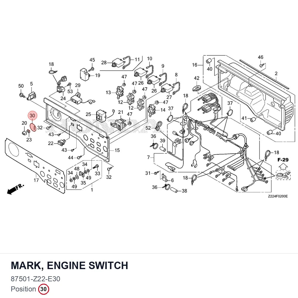 MARK, ENGINE SWITCH