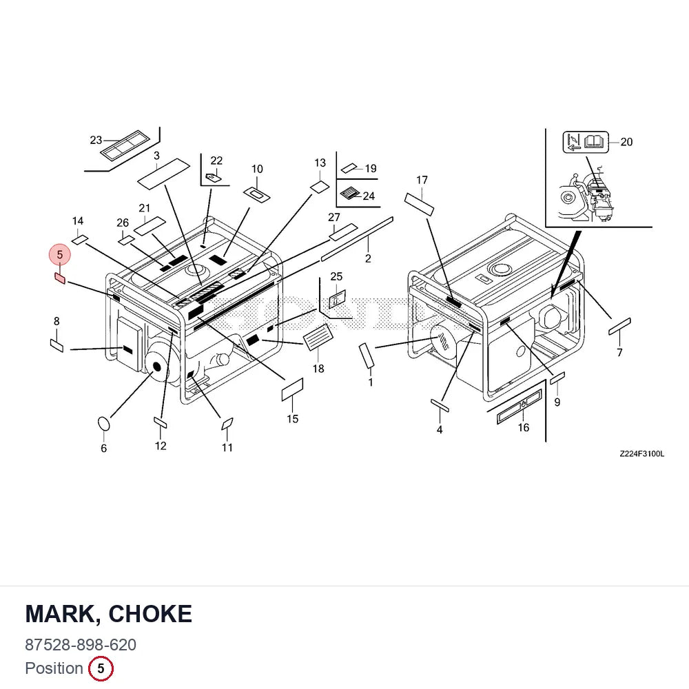 MARK, CHOKE