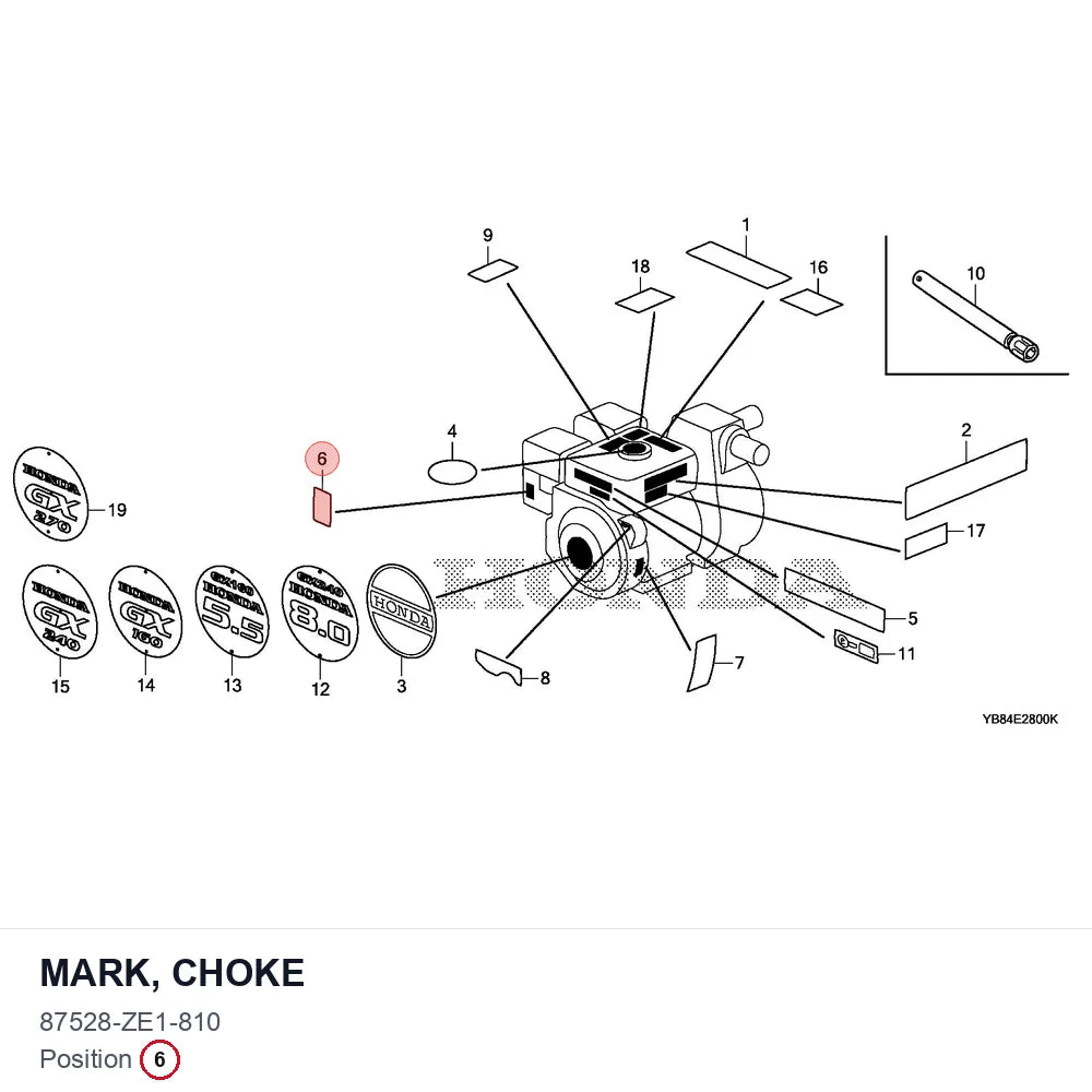 MARK, CHOKE