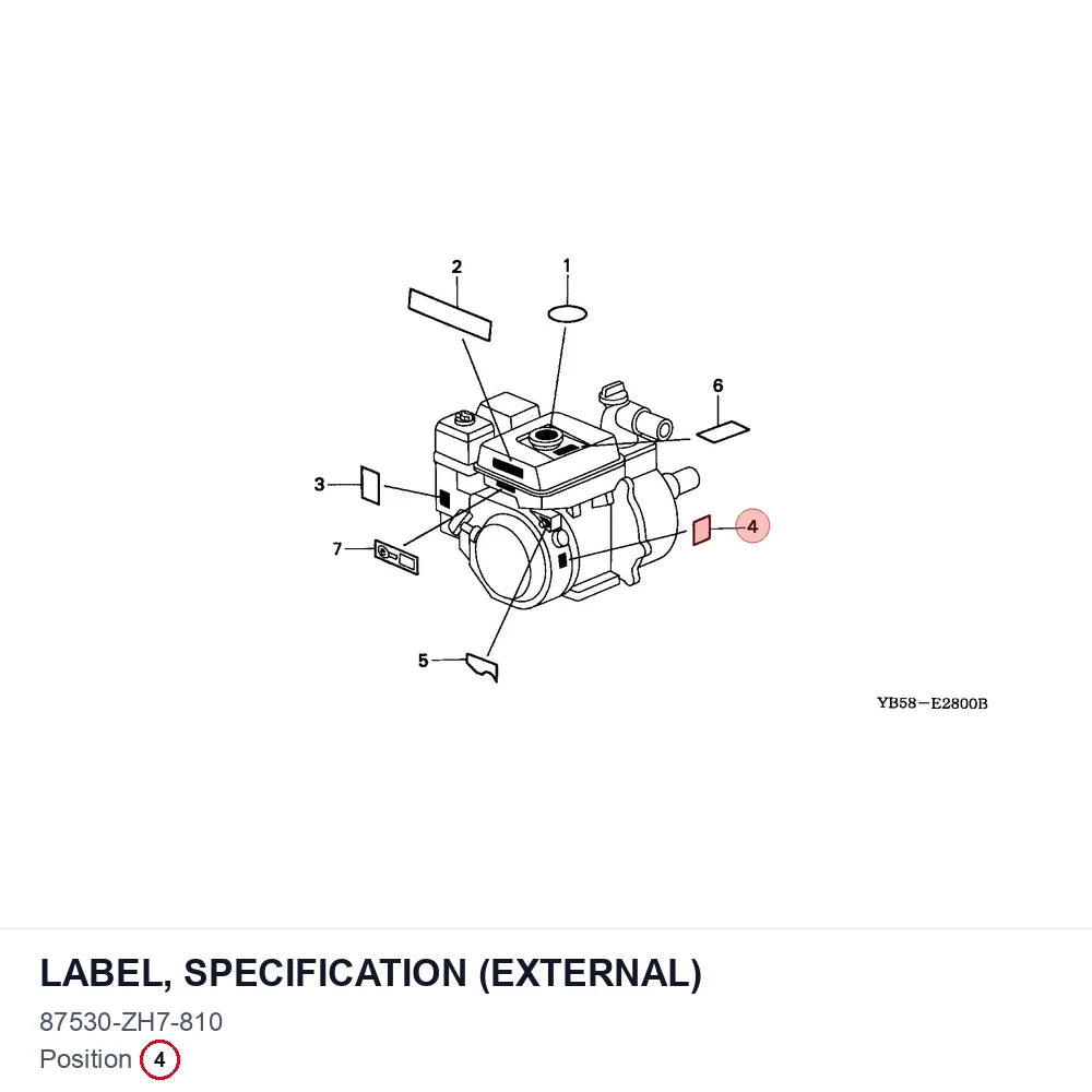 LABEL, SPECIFICATION (EXTERNAL)