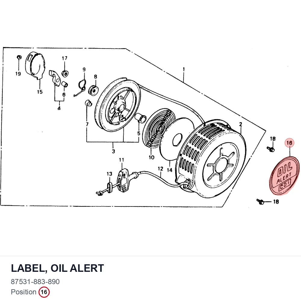 LABEL, OIL ALERT