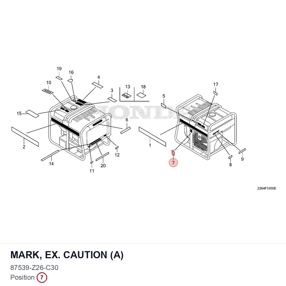 MARK, EX. CAUTION (A)
