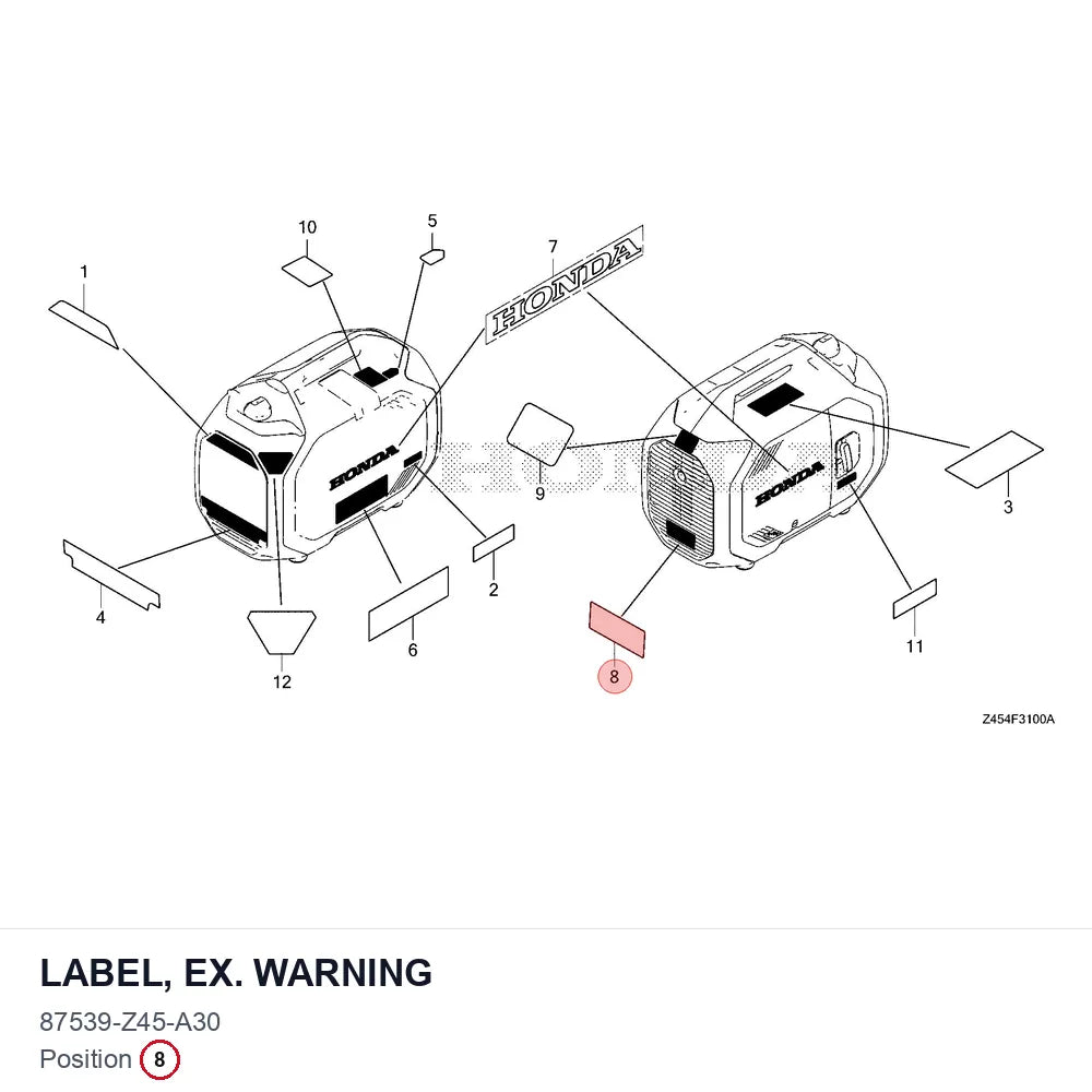 LABEL, EX. WARNING