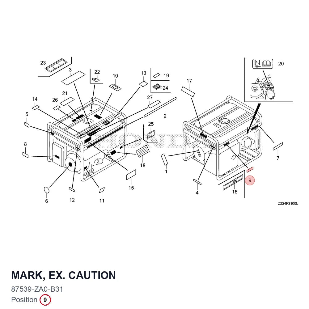 MARK, EX. CAUTION