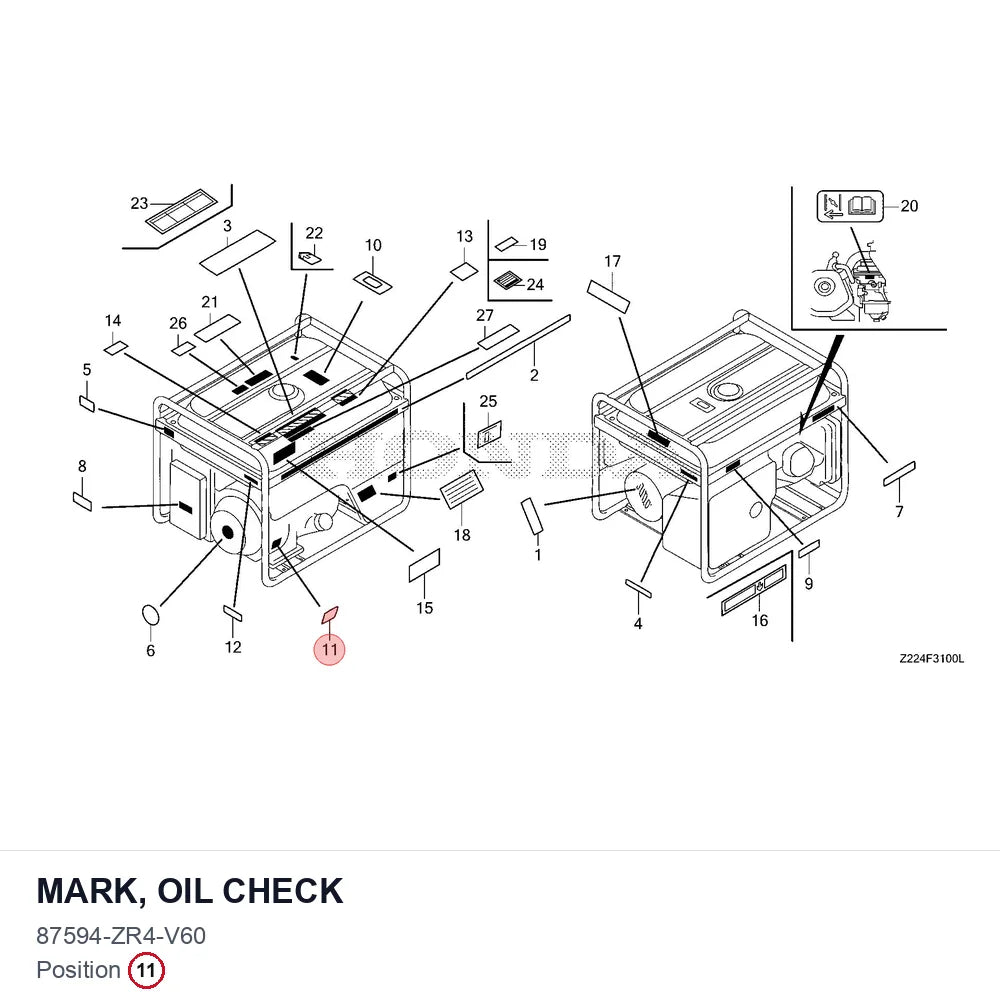 MARK, OIL CHECK