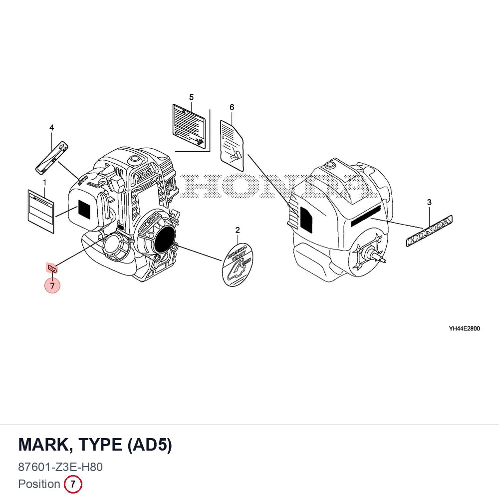 MARK, TYPE (AD5)