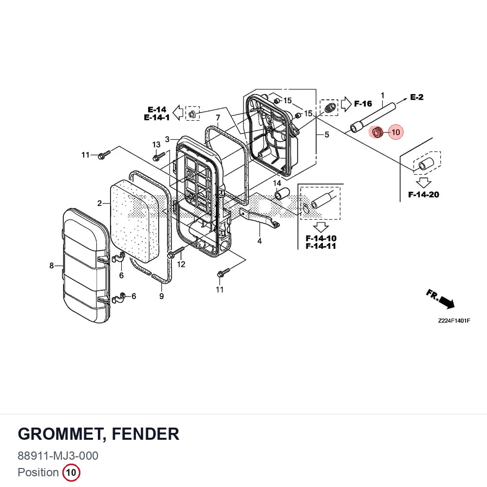 GROMMET, FENDER